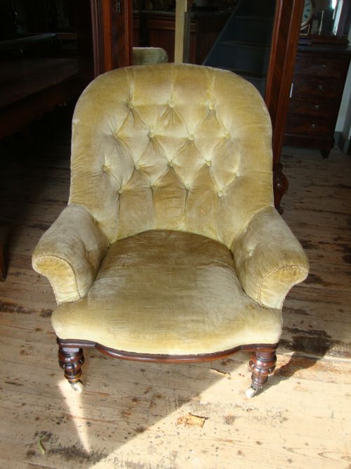 English Mahogany Hoop Back Arm Chair