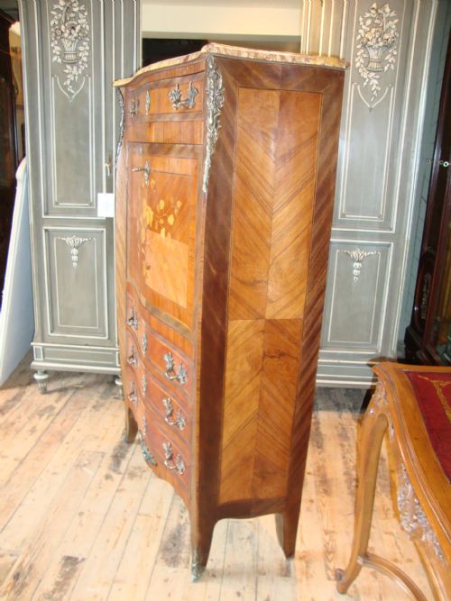 fig 1. French Inlaid Secrétaire – Abattant