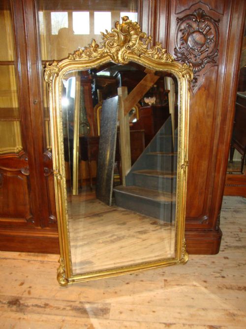 French Louis Xv Style Gilded Mirror
