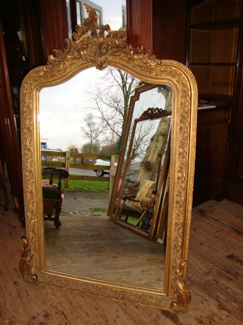 French Louis Xv Style Gilded Mirror