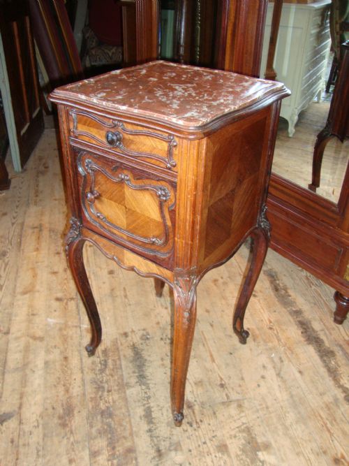 French Louis Xv Style Bedside Cabinet