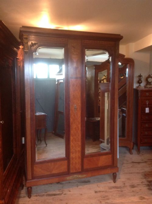 French Mahogany Two Door Wardrobe/armiore