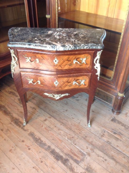 French Marble Top Chest of Drawers