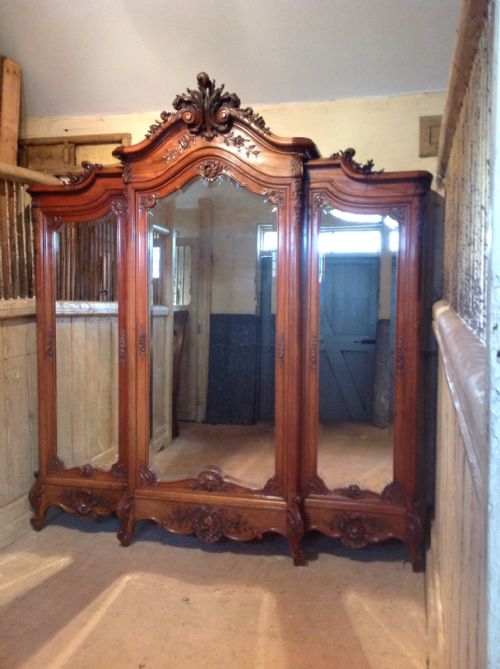 fig 1. FRENCH LOUIS XV STYLE TRIPLE WARDOBE - ARMOIRE