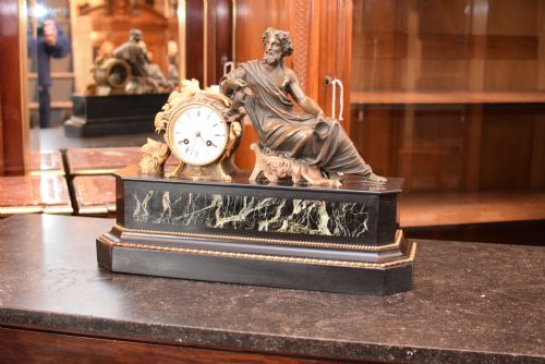Classic Bronze & Belguim Slate Clock