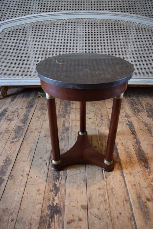 Lamp Table -  Empire Style Marble Top