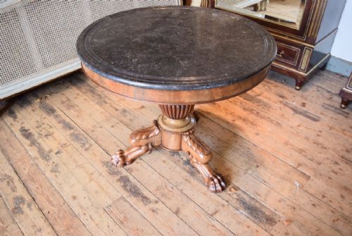 French Gueridon Table - Marble Top