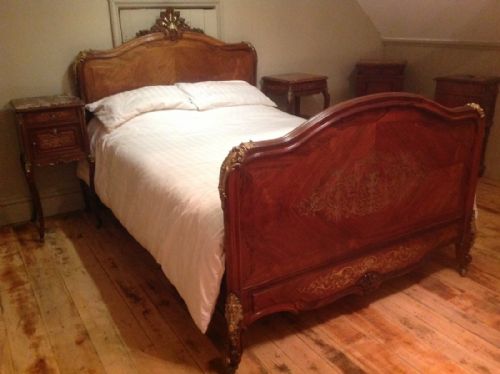 French Louis IV Rosewood Double Bed