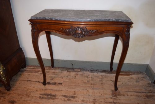 Side Table Marble Top Louis Xv Style