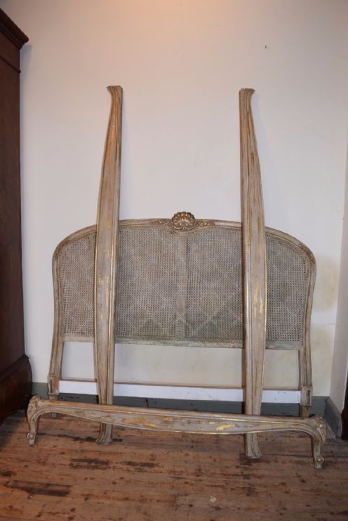 Louis Xv Style King Size Caned Bed