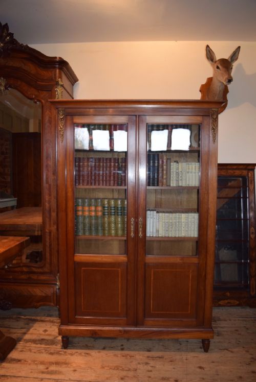 French 2 Door Glazed Bookcase