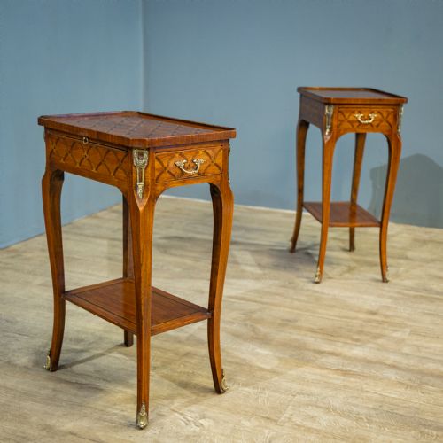 Pair of Tulip Wood Bedside Tables
