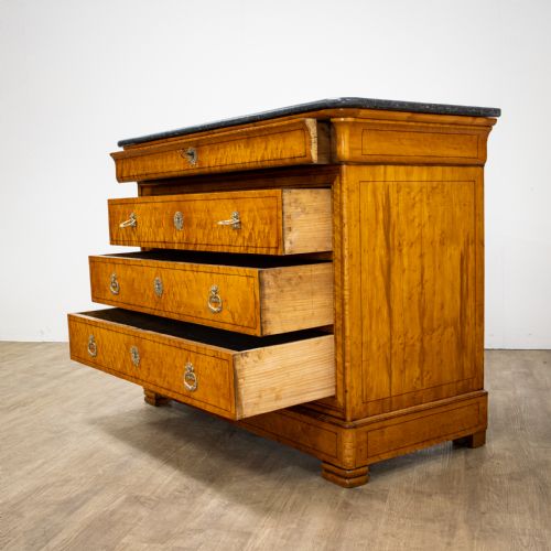 fig 1. Louis Philippe Inlaid Birds Eye Commode