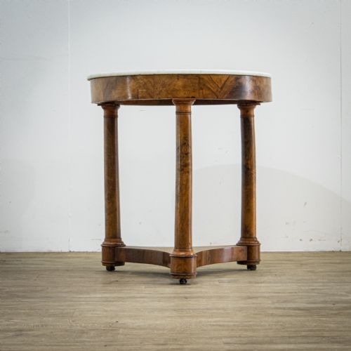 fig 1. French Walnut Marble Topped Centre Table