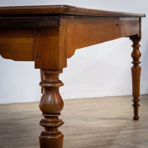 fig 1. French Cherry Wood Farmhouse Table