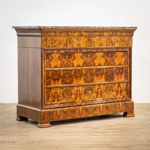 Figured Walnut Secretaire Commode