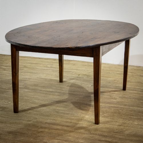 French Fruitwood Oval Farmhouse Table