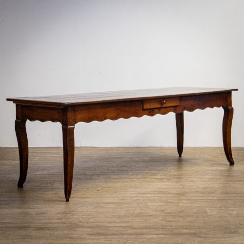 1850s French Fruitwood Farmhouse Dining Table