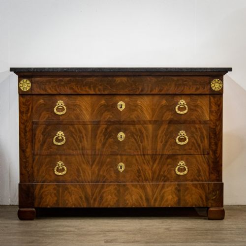 French Empire Mahogany Commode