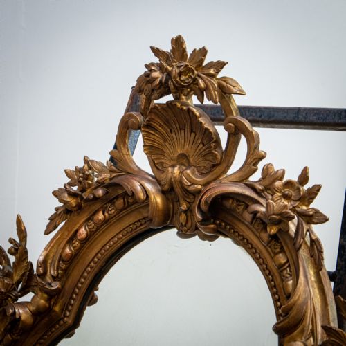 fig 1. French Gilt Mirror with Foliate Decoration