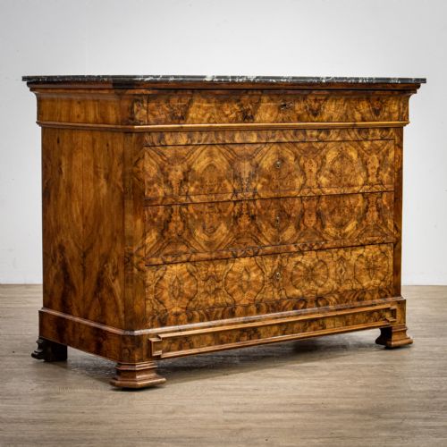 Louis Philippe Figured Walnut Commode