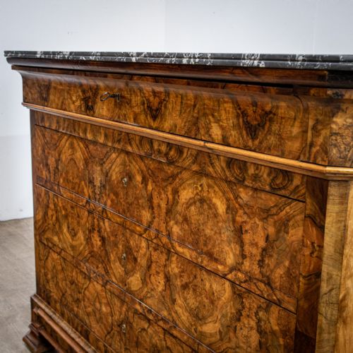 fig 1. Louis Philippe Figured Walnut Commode