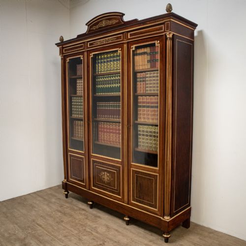 French Directoire Style Bookcase Circa 1900, with Matching Items Available