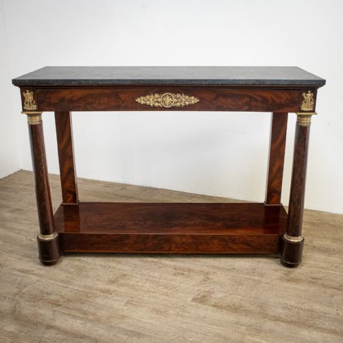 fig 1. Empire Style Console Table with Marble Top