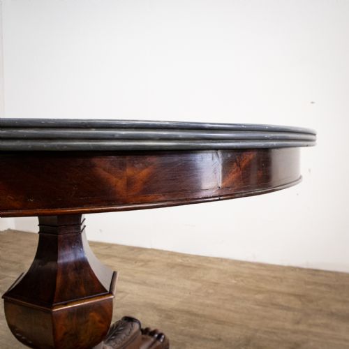 fig 1. French Mahogany Gueridon Marble Topped Table