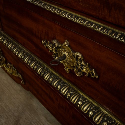 FRENCH NAPOLEON III GLAZED ORMOLU BOOKCASE - ADDITIONAL PHOTO 5