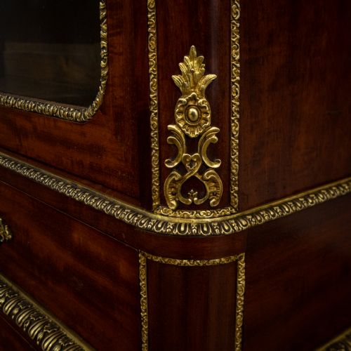 FRENCH NAPOLEON III GLAZED ORMOLU BOOKCASE - ADDITIONAL PHOTO 6