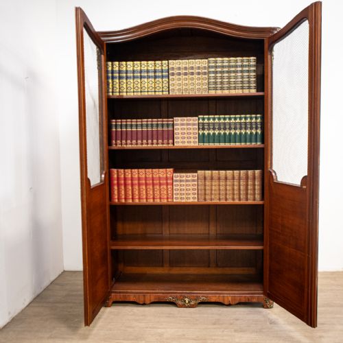 FRENCH LOUIS XV STYLE MESH DOOR BOOKCASE - ADDITIONAL PHOTO 1