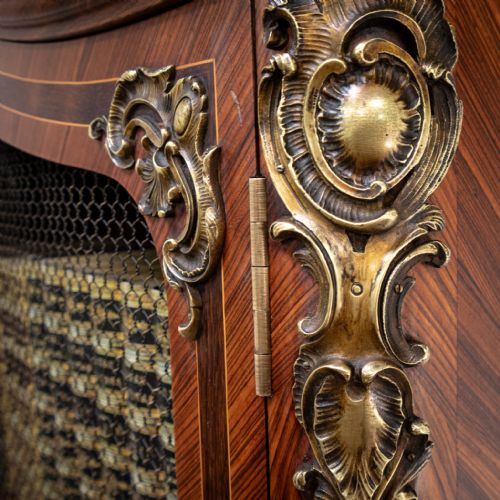 FRENCH LOUIS XV STYLE MESH DOOR BOOKCASE - ADDITIONAL PHOTO 7