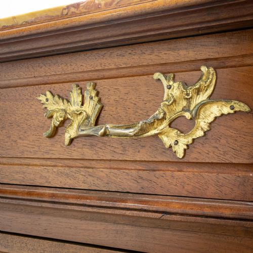 FRENCH LOUIS XV STYLE WALNUT CHEST OF DRAWERS - ADDITIONAL PHOTO 6
