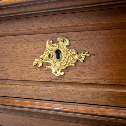 FRENCH LOUIS XV STYLE WALNUT CHEST OF DRAWERS - ADDITIONAL PHOTO 7