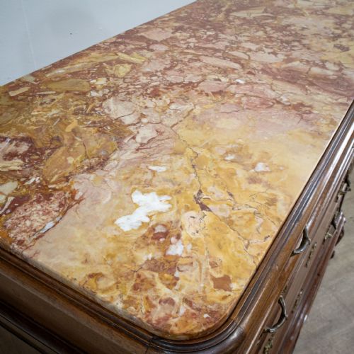 FRENCH LOUIS XV STYLE WALNUT CHEST OF DRAWERS - ADDITIONAL PHOTO 9
