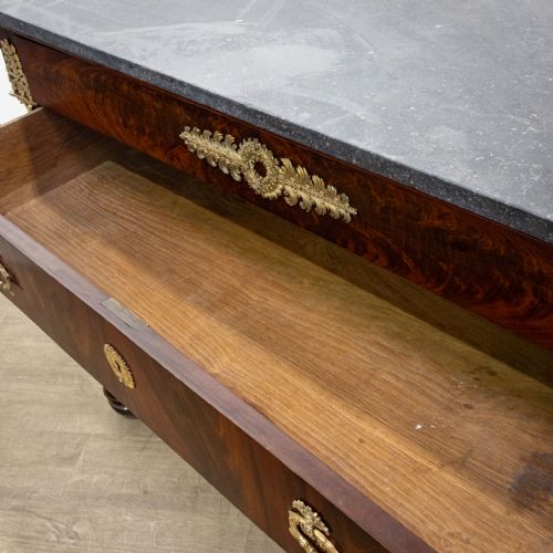 FRENCH MAHOGANY EMPIRE COMMODE - ADDITIONAL PHOTO 7