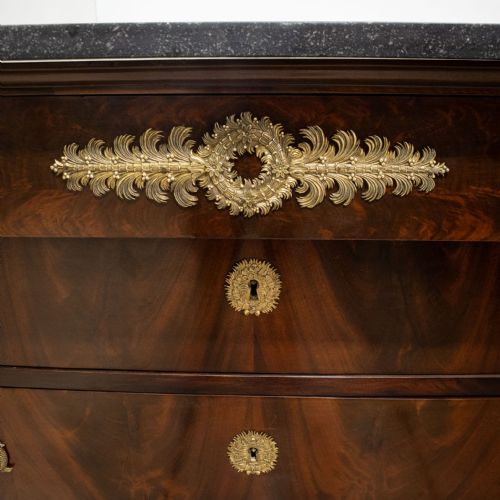 FRENCH MAHOGANY EMPIRE COMMODE - ADDITIONAL PHOTO 14