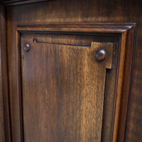 FRENCH WALNUT BREAKFRONT LIBRARY BOOKCASE - ADDITIONAL PHOTO 7