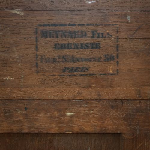 FRENCH WALNUT BREAKFRONT LIBRARY BOOKCASE - ADDITIONAL PHOTO 12