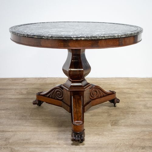 fig 1. 19th Century French Guéridon with Black Marble Top