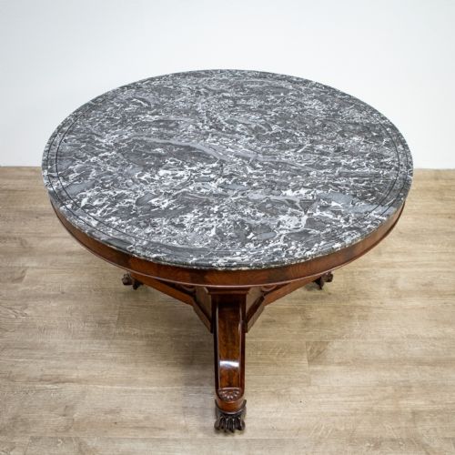 fig 2. 19th Century French Guéridon with Black Marble Top