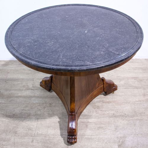 fig 1. French Empire Marble Top Guéridon Table