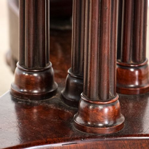 FRENCH EMPIRE MAHOGANY GURIDON TABLE WITH SWAN DETAIL - ADDITIONAL PHOTO 4