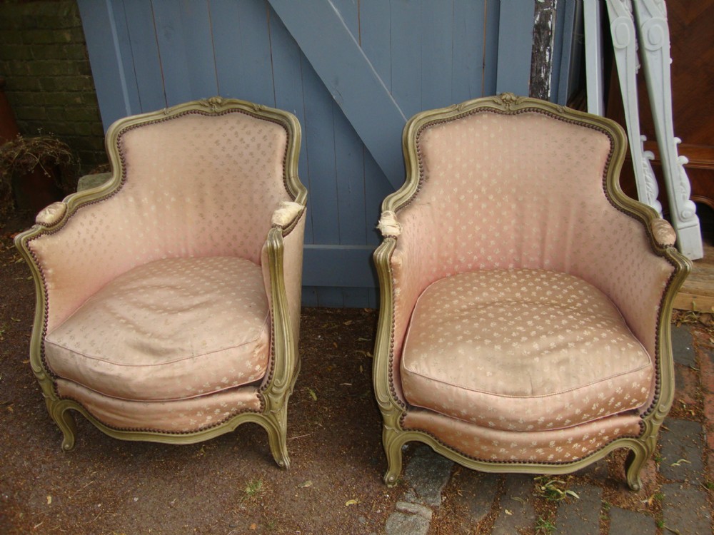 FRENCH ARM CHAIRS LOUIS XV STYLE - PAIR