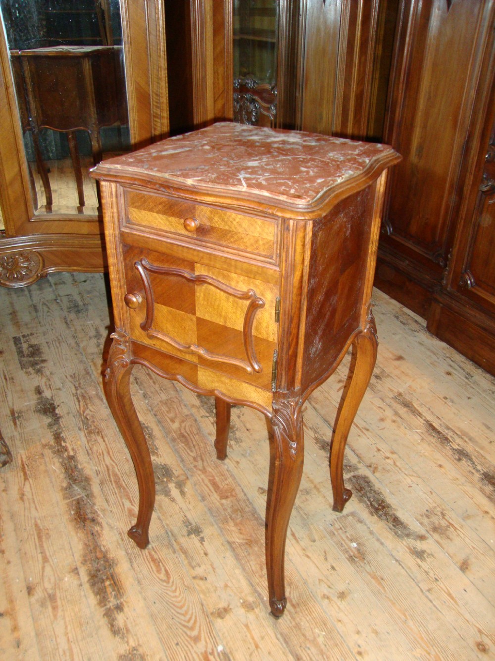 FRENCH LOUIS XV STYLE BEDSIDE CABINET