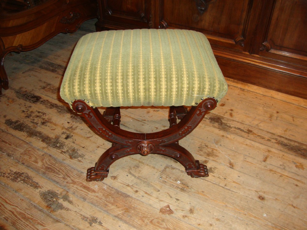 FRENCH ROSEWOOD STOOL
