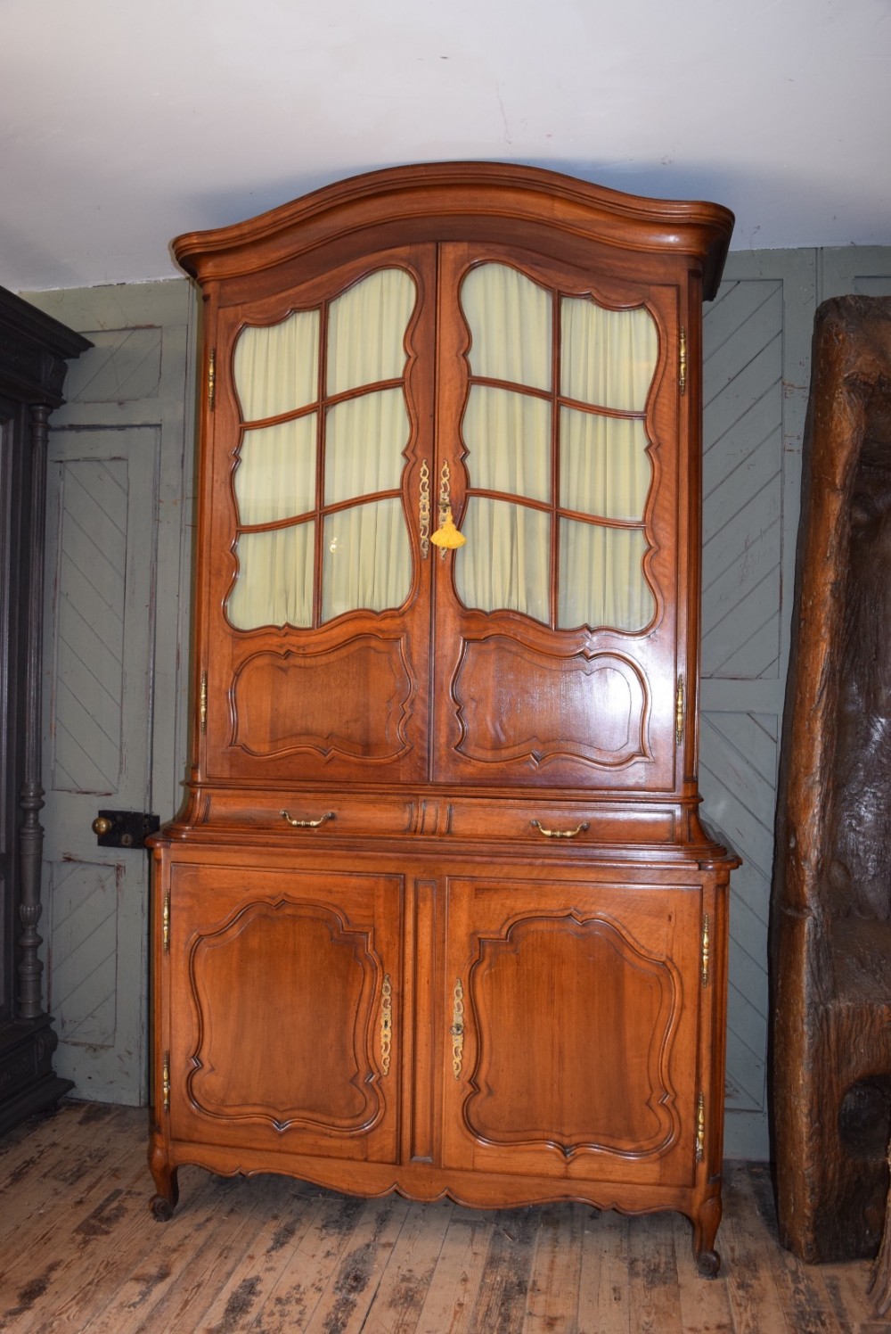 FRENCH WALNUT GLAZED TOP DRESSER