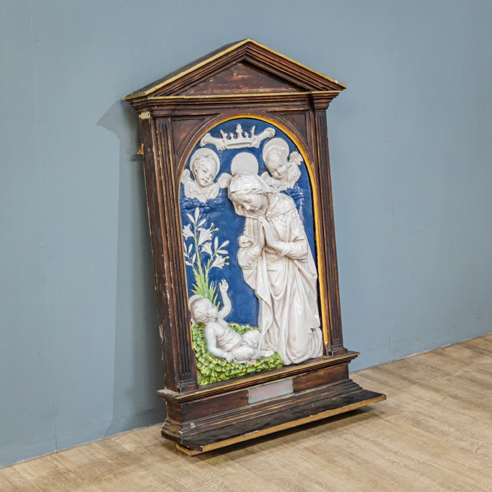 Cantagalli Faience Majolica Wall Plaque
