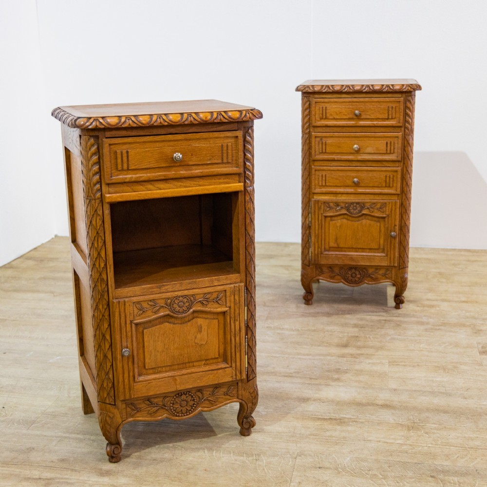 Pair of French Bedside Cabinets